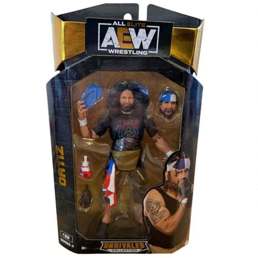 AEW Unrivaled Collection Series 4 Ortiz Action Figure Jazwares Wrestling #33